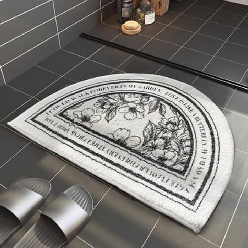 Cashmere Bath Mat Bathroom Non-slip Carpet Soft Comfortable Bedroom Toilet Door Mat Bathtub Absorbent Rugs Home Floor Decor
