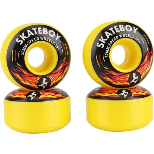 SKATEBOY Skateboard Wheel Four-Wheel Double-Warping Fancy Action Game 52x32 High Rebound 98A Competitive Wheel