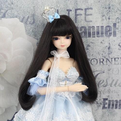 DBS doll 1/4 BJD No.Black long hair Joint Body With makeup Including wig eyes clothes reborn girls 45CM height