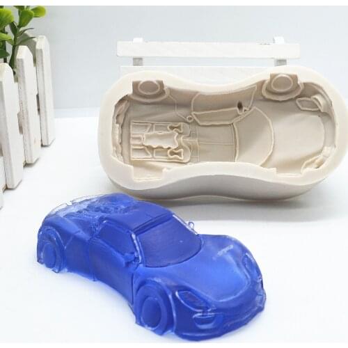 Luyou 3D Super Car Cake Tools Silicone Fondant Molds Birthday Cake Decorating Tools Resin Mold Kitchen Baking Accessories FM1992