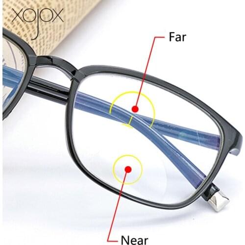 XojoX Multifocal Reading Glasses for Women Men Intelligent Far Near Dual-Use Hyperopia Eyewear Diopter +1.0 1.5 2.0 2.5 3.0 3.5