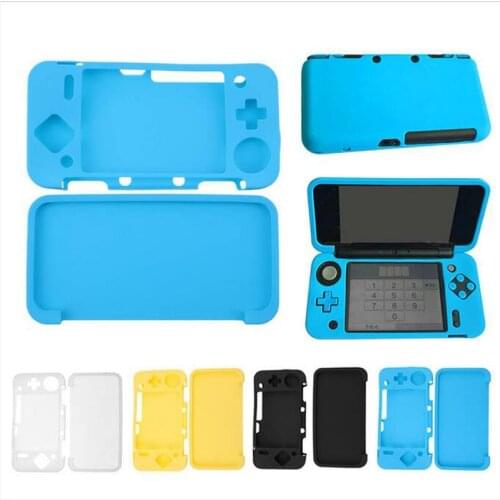Soft Rubber Silicone Cover Case Protector For Nintendo New 2DS XL LL New 2DSXL/2DSLL Console Full Body Protective Skin Shell