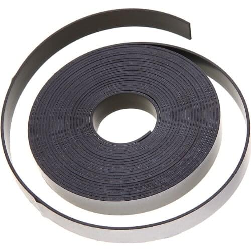 New 5M Rubber Magnetic Stripe Self Adhesive Flexible Magnetic DIY Strip Tape For Home School Supplies