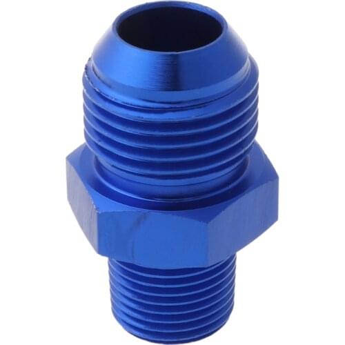 Male AN10 To 3/8'' NPT Thread Aluminum Straight Adapter Pipe Fuel Oil Fitting Adapter