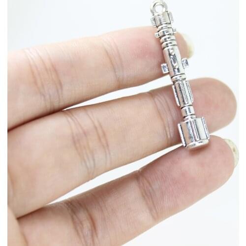 12pcs/ 39*8mm antique silver Doctor Who Sonic Screwdriver Pendant Charms,for jewelry making