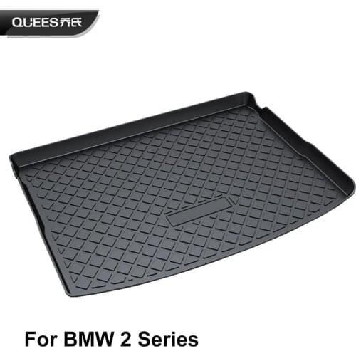 QUEES Custom Fit Cargo Liner Boot Tray Trunk Floor Mat for BMW 2 Series Active Tourer F45 2014 2015 2016 2017 2018