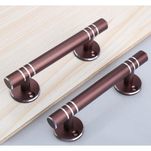 Dresser pulls Purple silver kitchen cabinet wardrobe drawer handles knobs modern simple fashion furniture unfold install handles
