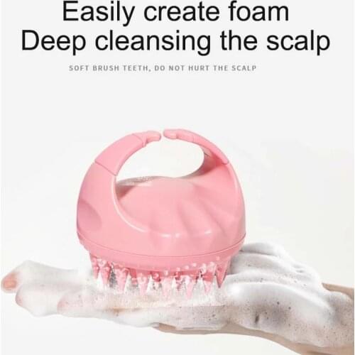 Magic Hair Brush Scalp Massage Comb Portable Soft Silicone Shampoo Brush Soft Silicone Scalp Care Brush for Men, Women, Kids