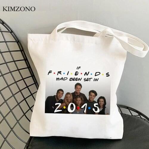 Friend Tv shopping bag tote canvas bolso bolsas de tela cotton eco bag fabric woven boodschappentas shoping grab