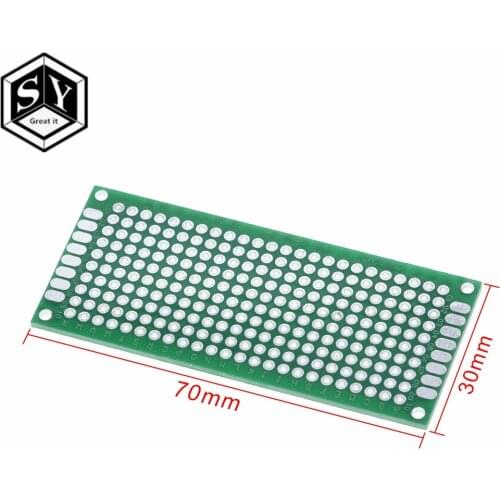 1PCS Great IT 3cm x 7cm Double Side prototype pcb 3*7 Proto Board