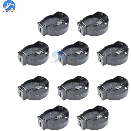10Pcs 3V CR2025 CR2032 Button Coin Cell Battery Holder Power Bank Portable Mini Battery Organizer Storage Box Case