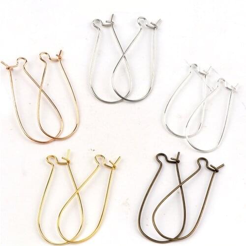 25x10mm Metal Tone Ear Wire Oval French Lever Hook Earnuts Ear Plugging Back Stopper Setting DIY Earring Earstud Findings