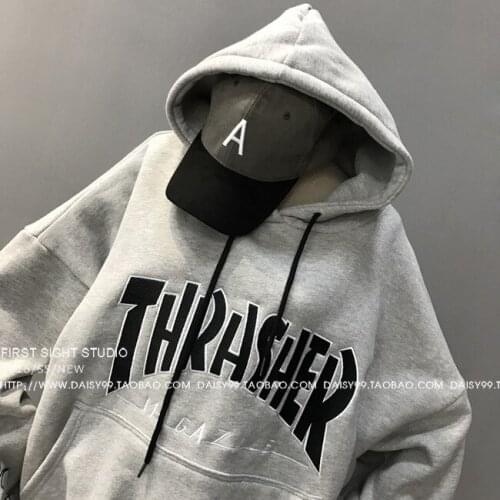626# BF Men Embroidered Lettered Hooded Brushed Hoody Couples Jacket Female Business Attire