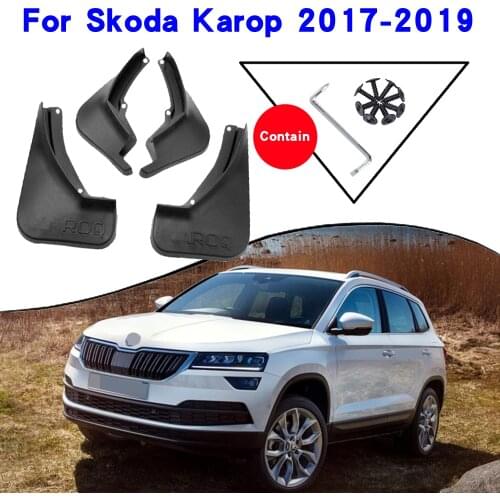 Car Fender Accessories For Skoda Karoq 2017 2018 2019 Mudguards Splash Guards Fender Mudflaps Car Fender Mud Flaps