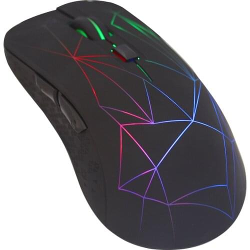 Bluetooth 5.0 Wireless 2.4G Mouse Rechargeable Gaming Colored LED Design Mause 1600 DPI Optical Mice With MousePad For Laptop PC