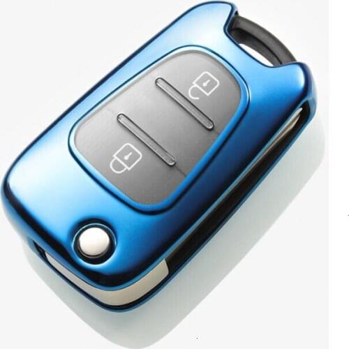 TPU Key Car Cover For Housse I30 Hyundai I20 Accent I20 Sonata For Kia Rio 5 K2 K5 Sportage L811 Sorento Flip Key Holder Shell
