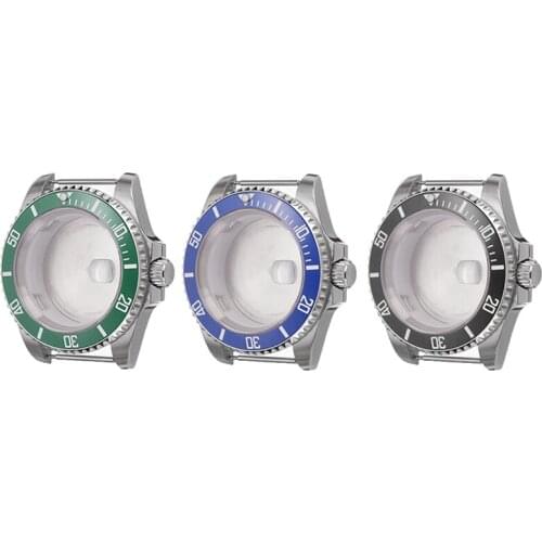 40mm Watch Case with Sapphire Mirror for Miyota 8215 8205 8200 for Mingzhu 2813 3804 ETA 2836 2834 Watch Movement Repair Part