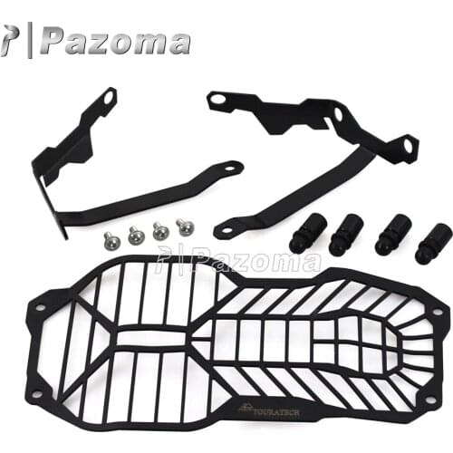 Black Mesh Grill Motorbike Headlight Guard Aluminum Motorcycle Lighting Cover Protector For BMW R1200GS Adventure 2013-2016