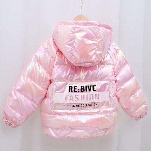 2021 New Winter Down Jacket For Baby Girls Coat Fashion Colorful Parka Boys Snowsuit Hooded Children Outerwear Kids Clothes 1-7Y