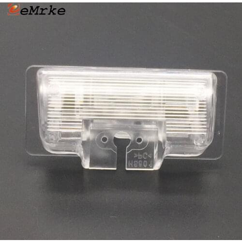 EEMRKE Car Rear View Camera Bracket License Plate Lights Housing Mount for Nissan Altima L33 / Teana J32 L33R J31