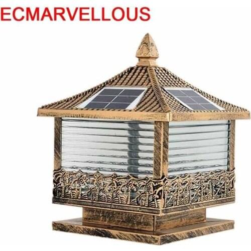Kerst Huisjes Landscaping Post Lamp Garden Light LED Solar Spotlight Outdoor Terraza Y Jardin Decoracion Landscape Lighting