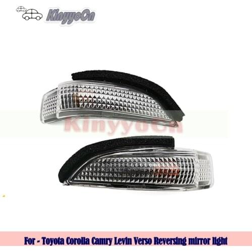 Kinyyocn For Toyota Corolla Camry Levin Verso External Mirror LED Turn signal lamp Indicator Lamp Side Mirror lamp Blink light