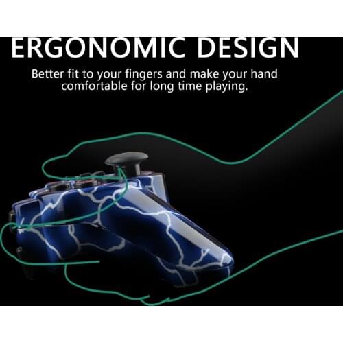 PS3 Controller For Playstation 3 Console Double Shock Wireless Remote Joystick with Sixaxis