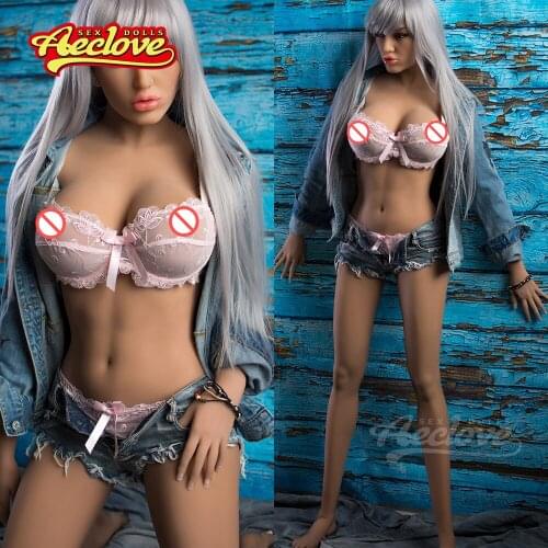 Aeclove 160cm Sex Doll Hot Female with Sexy Doodle lip Full Grown Bosom Sexy Hip Realistic Dolls For Oral Vagina Anus Sex Male