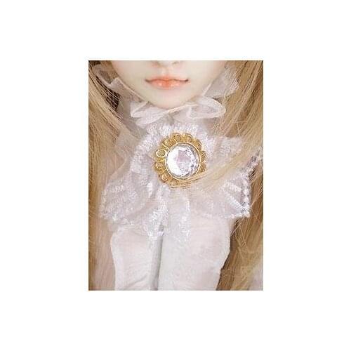 [wamami] White Lace Collar Bow 1/3 & 1/4 SD MSD AOD BJD Dollfie