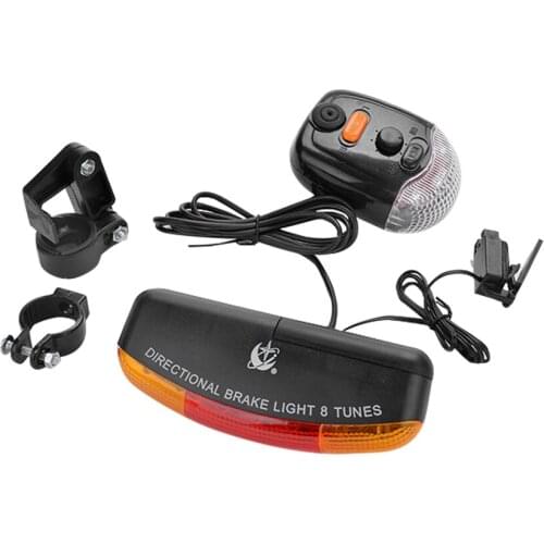 MTB Cycling Lamp Bicycle Turn Signal Light Folding Bike Electronic Horn Front Rear Road Bike Handlebar Lights