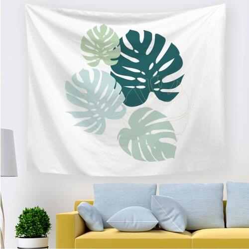 Wall Tapestry Colorful Abstract Exotic Beach Trendy Floral Tropical Leaves Picnic Mat Hippie Tapestry Wall Art Decor for Bedroom