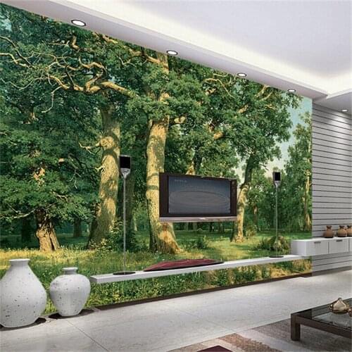Custom 3D Photo Wallpaper Nature Forest Landscape Mural for Living Room Bedroom TV Background Walls 3D Wall Papers Home Decor