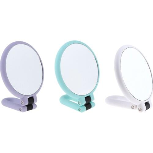 3pcs Folding Normal 15X Magnified Mirror Handheld Standing Makeup Mirror Desk Compact Travel Mirror