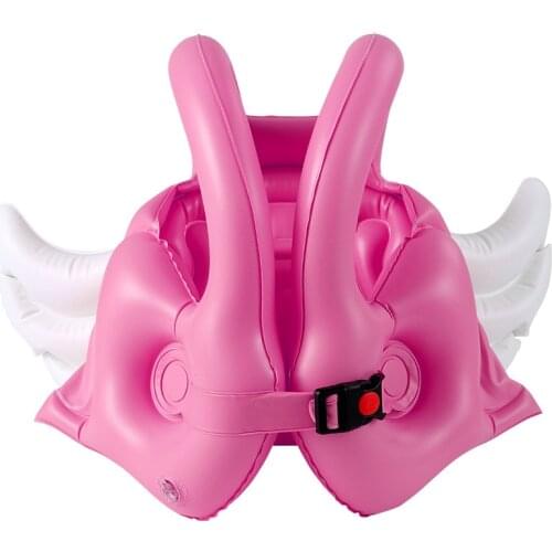 For Kids 2-8 Years Baby Life Jacket Floating Kids Safety Life Vest Childrens Cute Angle Wings Swimming Pool Float