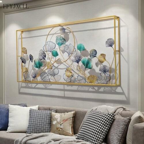 Light Luxury Iron Wall Decor Pendant European-Style Living Room Household Metal Wall Hanging Creative Fashion Decorative