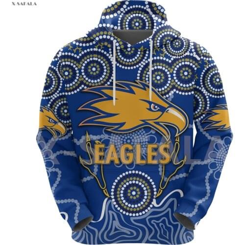Eagles Indigenous West Coast 3D Printed Hoodie Man Women Harajuku Outwear Zipper Pullover Sweatshirt Casual Jacket L20