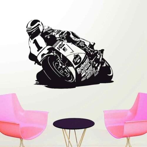 Moto GP Motorcycle Racing Sticker Decal Posters Vinyl Wall Autobike Pegatina Decor Mural
