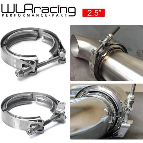 WLR RACING - 2.5" STAINLESS STEEL 304 TURBO/INTERCOOLER/DOWNPIPE/DOWN PIPE/HOSE NORMAL OR QUICK RELEASE V Band CLAMP VCN25/VCQ25