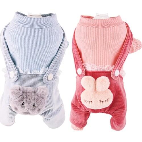 Winter Dog Clothes Jumpsuit Small Pet Costume Apparel Yorkie Yorkshire Pomeranian Poodle Bichon Schnauzer Dog Clothing Overalls