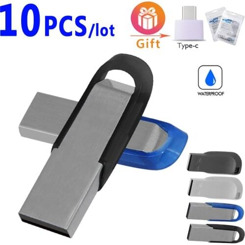 10pcs Hot Sale Mini USB Flash Drive 4GB Pen Drive 8GB 16GB 32GB 64GB 128GB Memory Stick U Disk CLE USB Custom logo