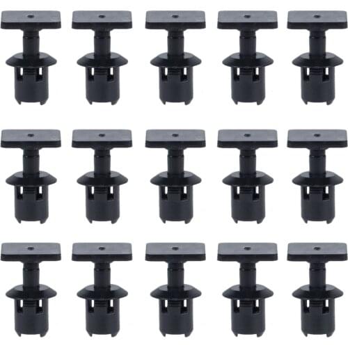 15Pcs Black Nylon Car Roof Trim Strip Panel Lining Clips Interior Accessories Fit For V W Caddy Transporter t4 t5