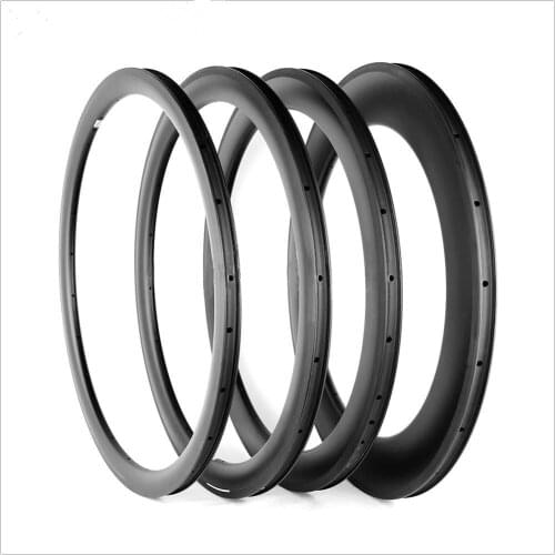 2 Pcs 700C Hight Size 38/50/60/88mm Cycle 3K/UD/12/6K Toray T700 Carbon Fiber Road Bicycle Rims