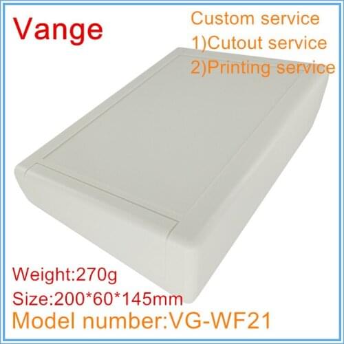 4pcs/lot injection mould shell box 200*60*145mm ABS plastic project box housing for router electrical equipment