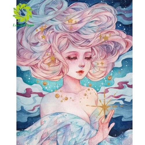 Princess fantasy fairy new arrival DIY Crystal full drill square 5D diamond painting 3D cross stitch kit mosaic round rhinestone