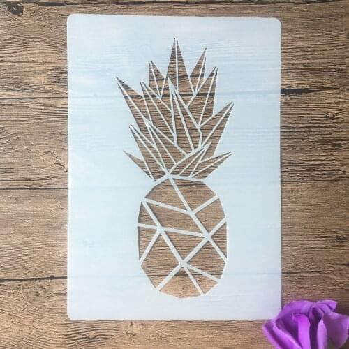 A4 29 * 21cm pineapple Mandala DIY Stencils Wall Painting Scrapbook Coloring Embossing Album Decorative Paper Card Template