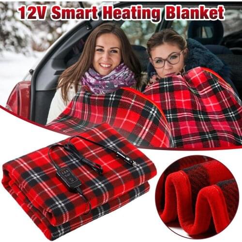 12V Auto Electric Blanket Thicker Heater Warmer 145x95cm Heated Blanket Thermostat Electric Heating Blanket For Car Truck