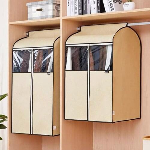 Clothes Dust Cover Suit Bags Hanging Garment Coat Storage Bag Housse De Protection Vetement Wardrobe Closet organizer Dustproof