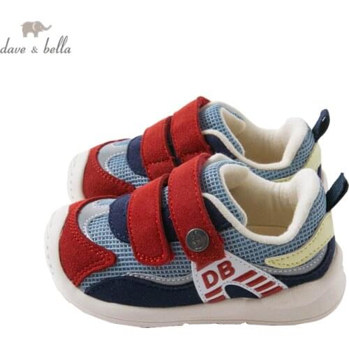 DB15539 Dave Bella autumn baby boys fashion letter patchwork shoes new born boy casual shoes
