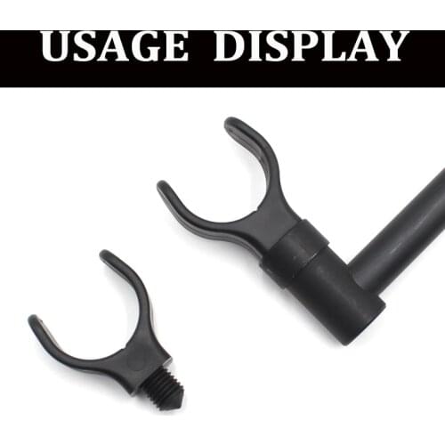 4PCS Carp Fishing Rod Rest Gripper Fishing Rod Holder Fish Pole Bracket Heads Telescoping Fishing Tool Support Stand Accessories