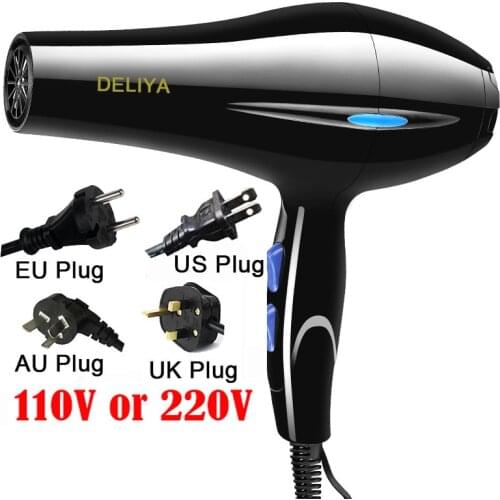 110V or 220V With US, EU Plug 1800W Hot And Cold Wind Hair Dryer Blow dryer Hairdryer Styling Tools For household use